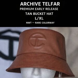 Telfar | Archive Bucket Hat | Tan | L/XL | Rare Early Release